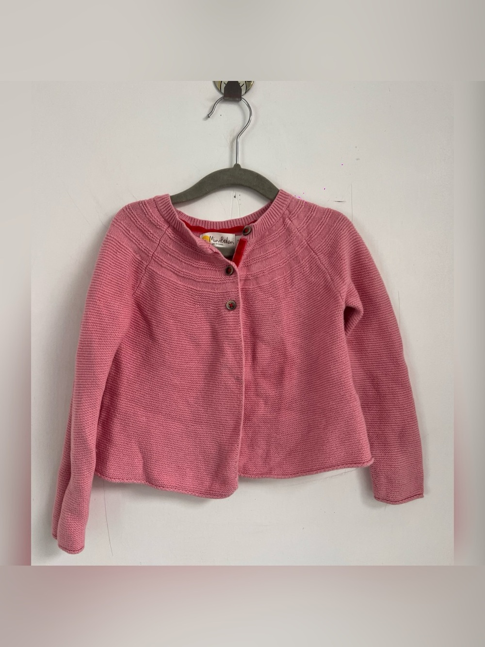 MINI BODEN Pink Cotton
Knit Everyday Cardigan
Girl's 4-5Y